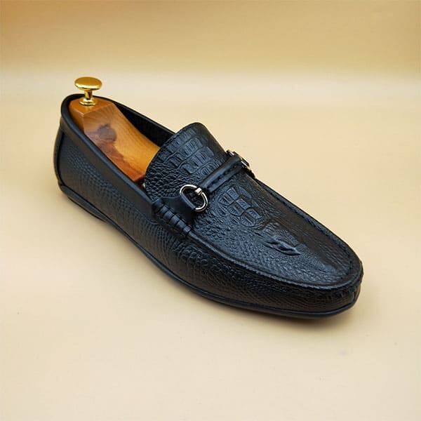 crocs leather loafers