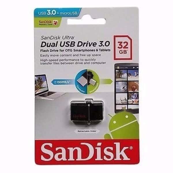 Sandisk 32gb Ultra Otg Dual Usb Flash Drive Bolofyinc